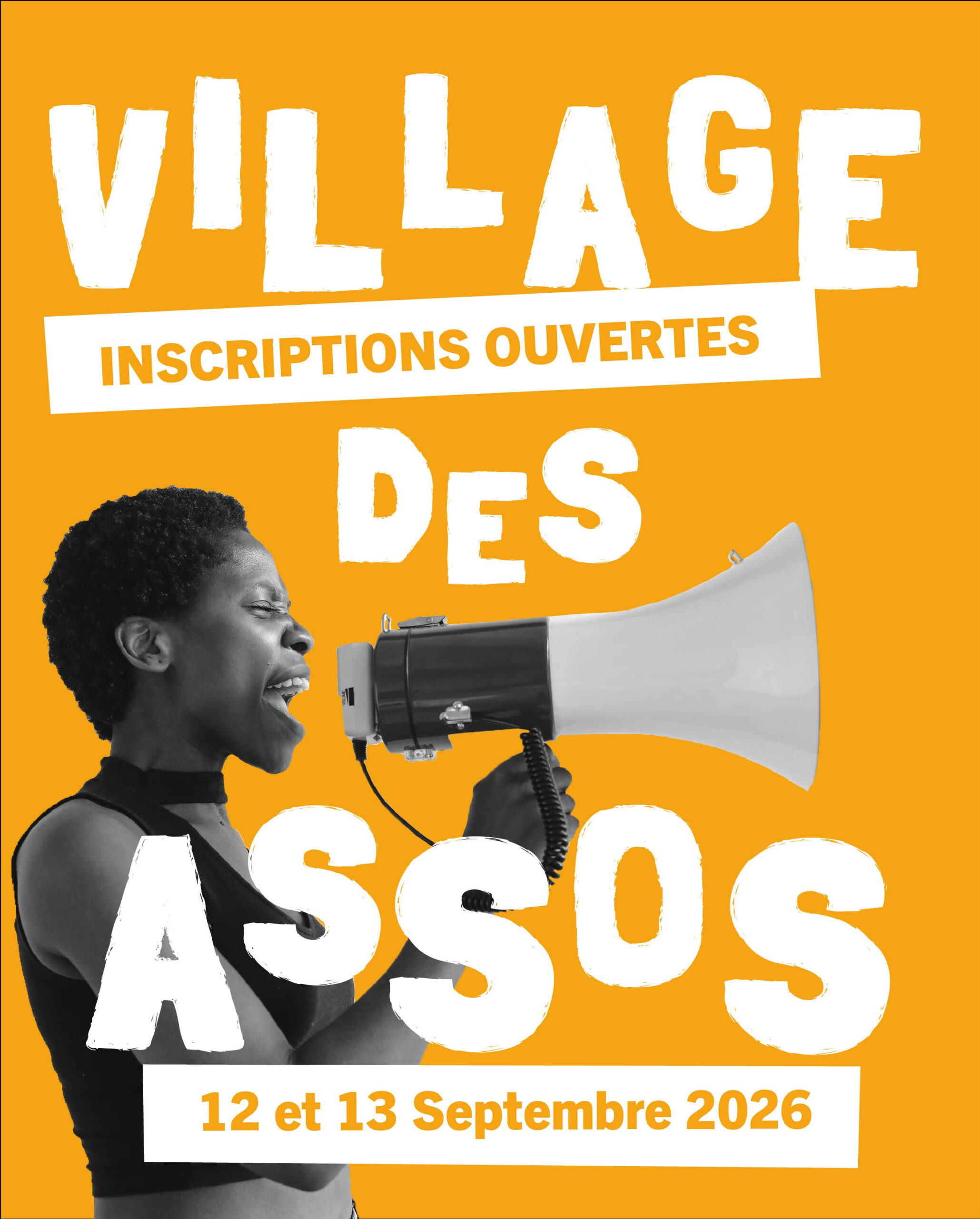 Village des assos. 12 et 13 septembre 2026. Inscription ouvertes.